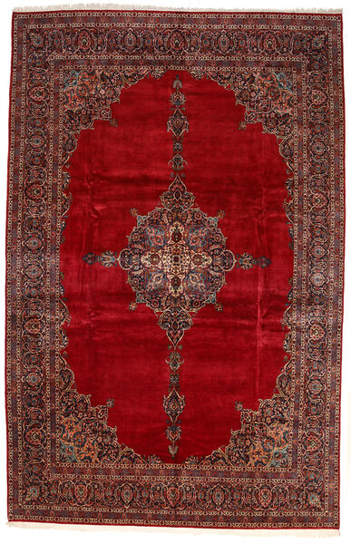  Kashan Fine Ca. 1970 Tapete 335X517 Persa Lã Vermelho Escuro/Vermelho Grande