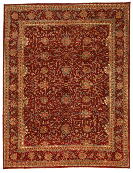 絨毯 アフガン Exclusive 276X357 茶色/ダークレッド 大きな (ウール, アフガニスタン)