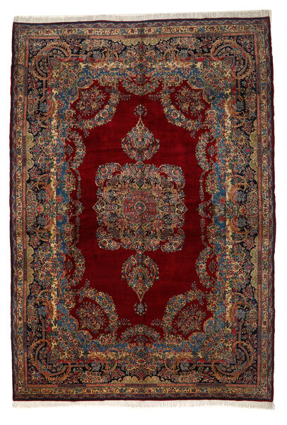  Orientalsk Kerman Fine Ca. 1980 Teppe 345X505 Mørk Rød/Brun Stort Ull, Persia/Iran