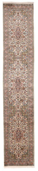  Kashmir Pure Silk Rug 65X331 Brown/Orange Carpetvista