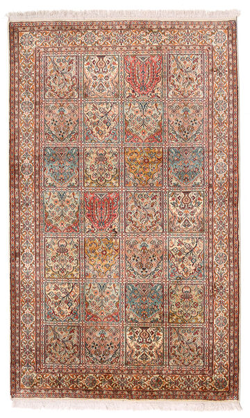 97X159 絨毯 カシミール ピュア シルク オリエンタル ベージュ/茶色 (絹, インド) Carpetvista