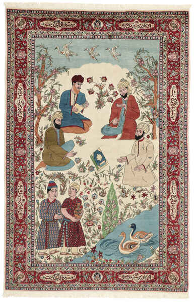  Sarouk Fine Rug 143X213 Persian Wool Beige/Red Small