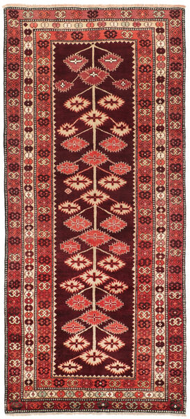 132X303 Kelim Karabakh Teppe Orientalsk Løpere Rød/Mørk Rød (Bomull, Azerbaijan/Russland)