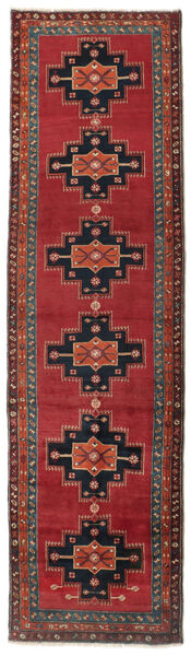 118X417 Tapete Oriental Kazak Passadeira Vermelho/Cinza Escuro (Lã, Pérsia/Irão)