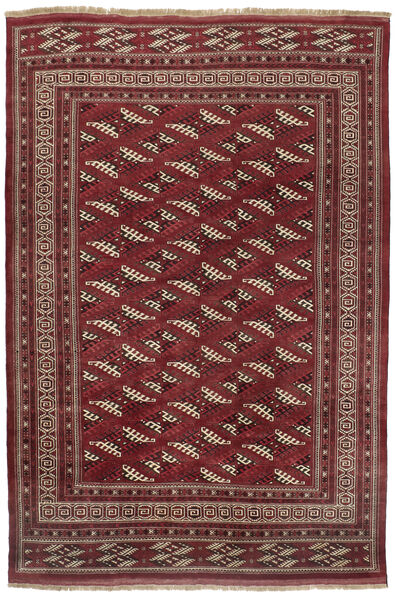 Alfombra Oriental Turkaman 255X376 Rojo Oscuro/Rojo Grande (Lana, Persia/Irán)