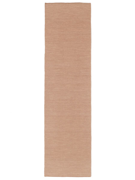  Gyapjúszőnyeg 80X300 Kelim Loom Terrakotta Kicsi