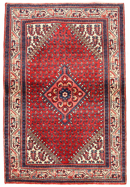 103X153 Alfombra Oriental Sarough Rojo/Púrpura Oscuro (Lana, Persia/Irán) Carpetvista