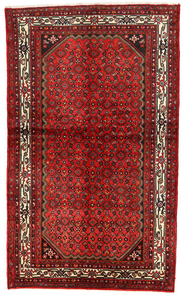 132X220 Tapis D'orient Hosseinabad Rouge/Marron (Laine, Perse/Iran) Carpetvista
