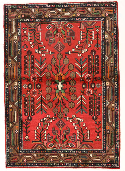 98X142 Alfombra Oriental Lillian Marrón/Rojo (Lana, Persia/Irán) Carpetvista