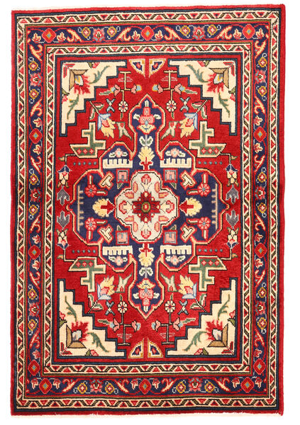  Orientalsk Tabriz Teppe 97X148 Rød/Beige Ull, Persia/Iran Carpetvista
