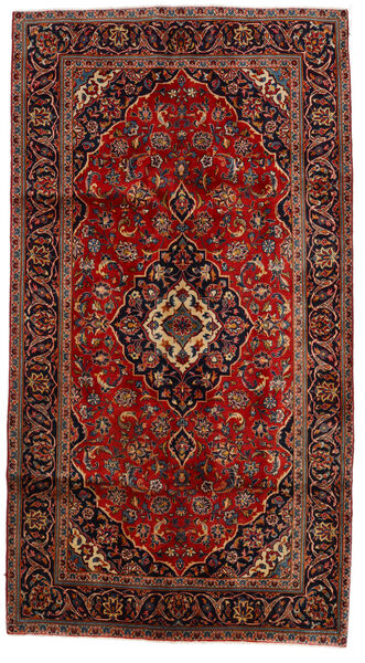 Χαλι Περσικό Keshan 145X272 Κόκκινα/Σκούρο Κόκκινο (Μαλλί, Περσικά/Ιρανικά)
