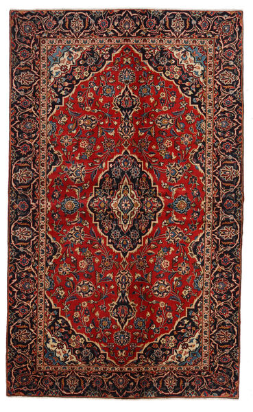 137X228 Tapete Kashan Oriental Vermelho Escuro/Vermelho (Lã, Pérsia/Irão) Carpetvista