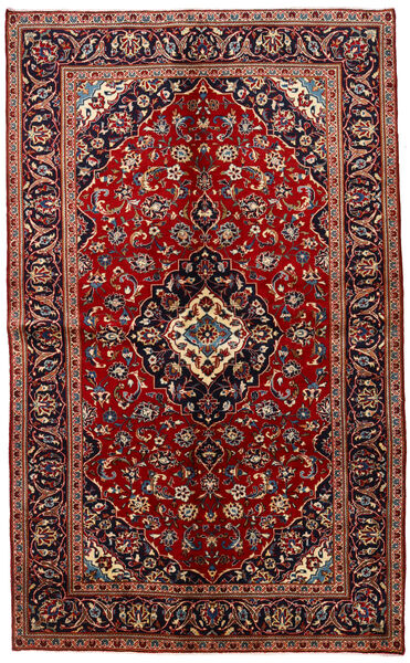 Keshan Matta 149X245 Röd/Mörkrosa Ull, Persien/Iran Carpetvista