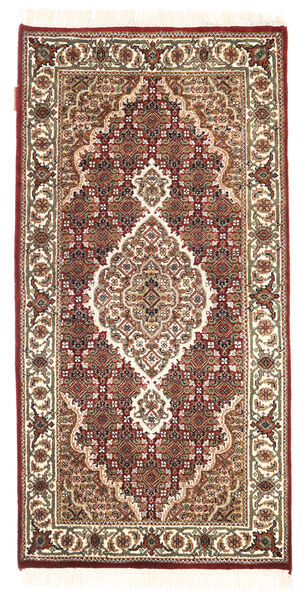 Tabriz Royal Rug 70X140 Brown/Beige Wool, India Carpetvista