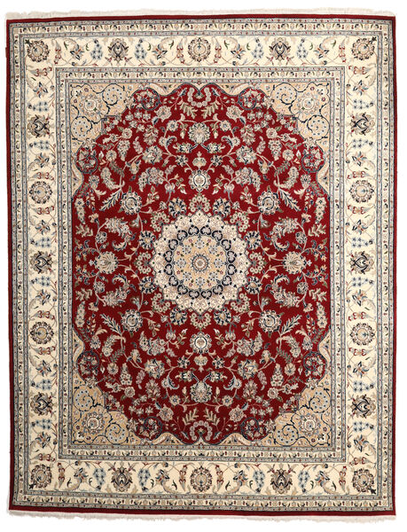  Orientalischer Nain Indisch Teppich 243X310 Orange/Beige Wolle, Indien Carpetvista