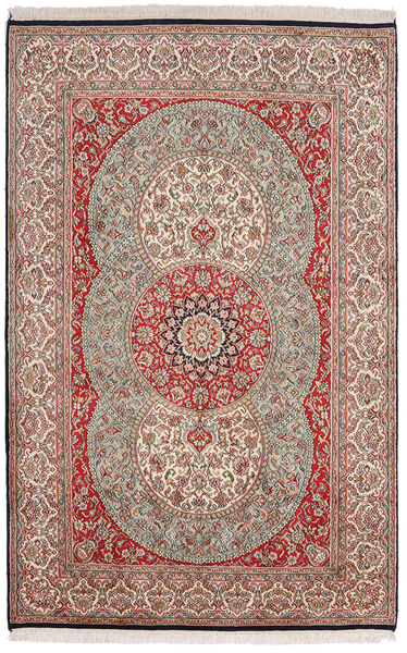 絨毯 オリエンタル カシミール ピュア シルク 122X189 オレンジ/レッド (絹, インド)