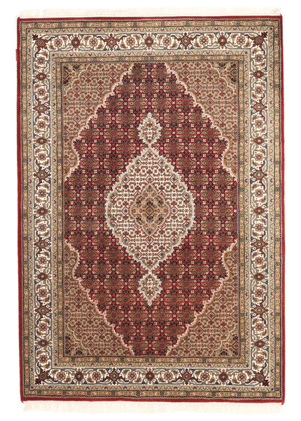  Orientalsk Tabriz Royal Tæppe 142X205 Orange/Rød Uld, Indien Carpetvista