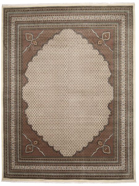 302X398 絨毯 オリエンタル Mir インド 茶色/ベージュ 大きな (ウール, インド) Carpetvista