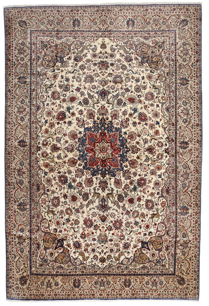 Sarouk Fine Rug 307X453 Brown/Orange Large Wool, Persia/Iran Carpetvista