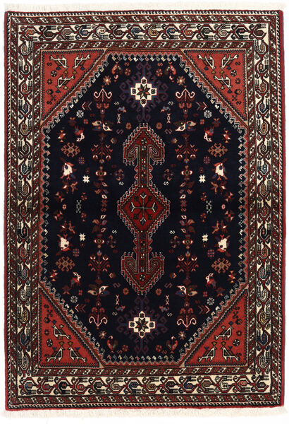 Abadeh Fine Tæppe 105X149 Mørkerød/Rød Uld, Persien/Iran Carpetvista