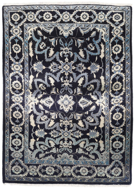 111X156 Alfombra Oriental Sarough Fine Negro/Gris (Lana, Persia/Irán) Carpetvista
