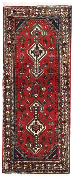 Tappeto Orientale Abadeh Fine 79X196 Passatoie Rosso/Rosso Scuro (Lana, Persia/Iran)