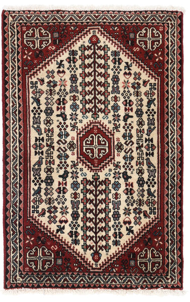  Abadeh Rug 64X100 Persian Wool Dark Red/Beige Small Carpetvista