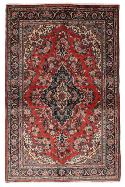 139X212 Tappeto Orientale Qum Kork/Di Seta Rosso/Marrone (Lana, Persia/Iran) Carpetvista