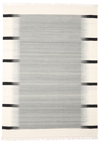 Kati 190X240 Grey Striped Wool Rug
