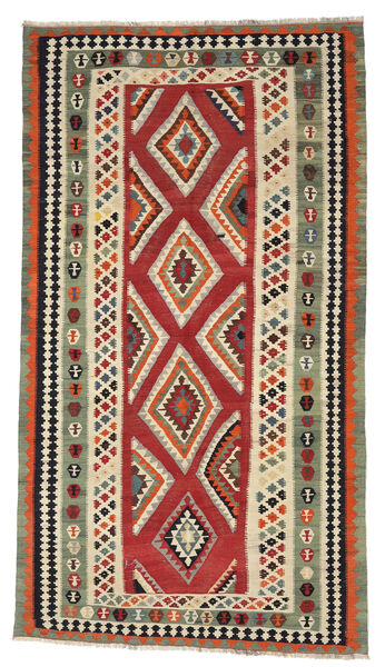 Alfombra Oriental Kilim Vintage 163X293 Beige/Rojo (Lana, Persia/Irán)
