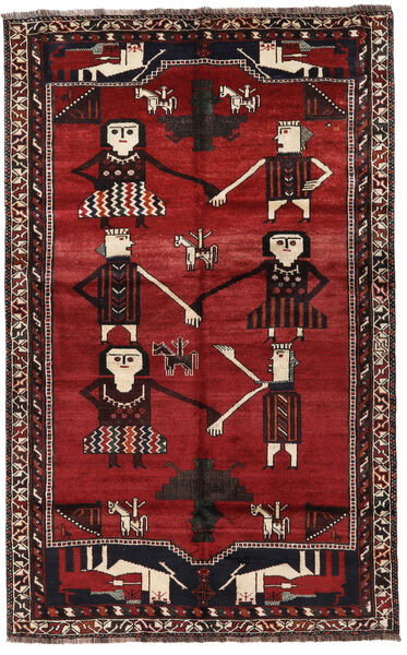  Persian Qashqai Rug 156X250 Dark Red/Black (Wool, Persia/Iran