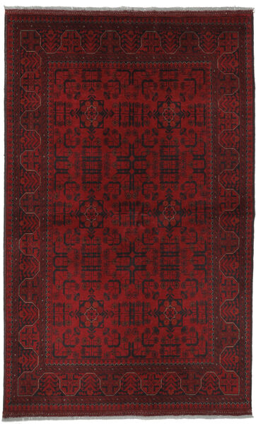 125X200 Tapete Afegão Khal Mohammadi Oriental Preto/Vermelho Escuro (Lã, Afeganistão) Carpetvista