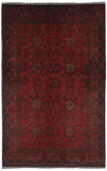 絨毯 アフガン Khal Mohammadi 126X196 ブラック/ダークレッド (ウール, アフガニスタン)