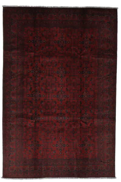 200X296 絨毯 オリエンタル アフガン Khal Mohammadi ブラック (ウール, アフガニスタン) Carpetvista