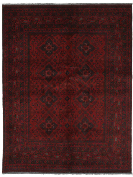  Orientalischer Afghan Khal Mohammadi Teppich 152X196 Schwarz Wolle, Afghanistan Carpetvista
