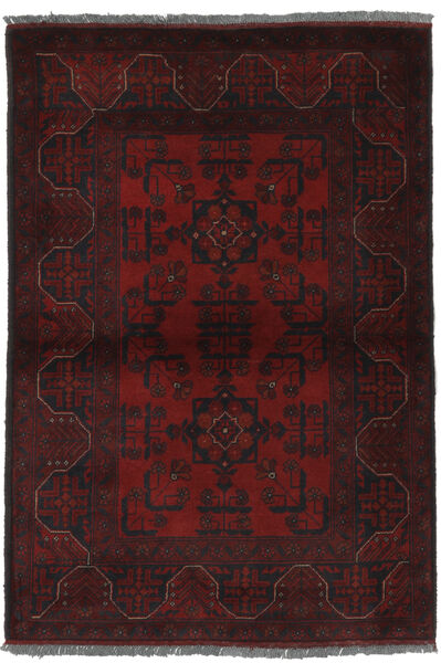  Afghan Khal Mohammadi Covor 99X146 Lână Negru/Dark Red Mic Carpetvista