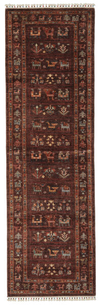絨毯 オリエンタル Ziegler Ariana 91X295 廊下 カーペット ブラック/茶色 (ウール, アフガニスタン)