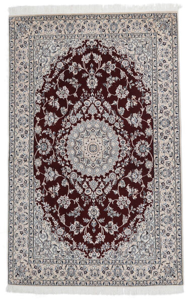  Orientalischer Nain Fine 9La Teppich 128X202 Schwarz/Dunkelgrau Wolle, Persien/Iran Carpetvista