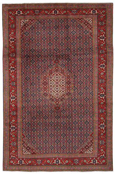  Orientalsk Ardebil Teppe 193X305 Mørk Rød/Svart Ull, Persia/Iran Carpetvista