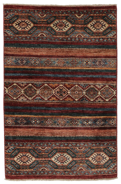  84X125 Shabargan Teppich Schwarz/Dunkelrot Afghanistan Carpetvista