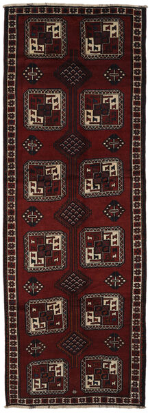 134X382 Tappeto Orientale Shiraz Passatoie Nero/Marrone (Lana, Persia/Iran) Carpetvista
