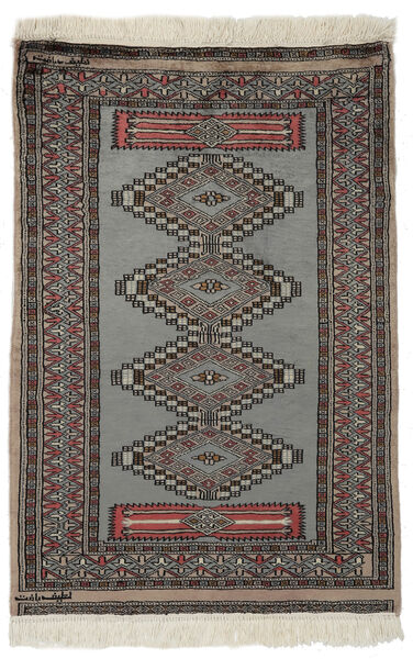 77X115 Pakistan Buchara 2Ply Teppich Orientalischer Schwarz/Braun (Wolle, Pakistan) Carpetvista