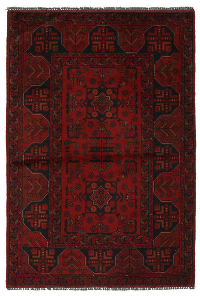 100X148 Alfombra Afghan Khal Mohammadi Oriental Negro/Rojo Oscuro (Lana, Afganistán) Carpetvista