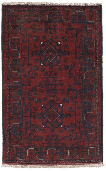 Afghan Khal Mohammadi Rug 72X120 Black/Dark Red Wool, Afghanistan Carpetvista