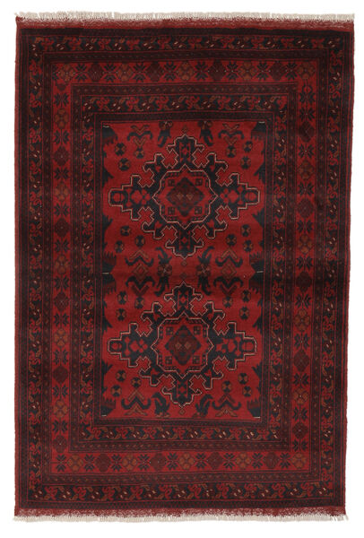 103X151 Afghan Khal Mohammadi Rug Oriental Black/Dark Red (Wool, Afghanistan) Carpetvista