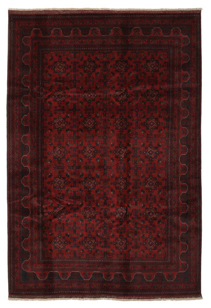 207X298 Tapete Oriental Afegão Khal Mohammadi Preto/Vermelho Escuro (Lã, Afeganistão) Carpetvista