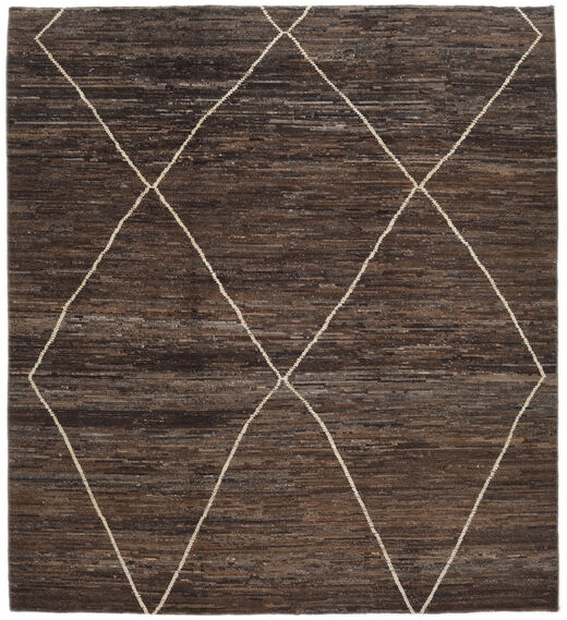 絨毯 Contemporary Design 258X287 ブラック/茶色 大きな (ウール, アフガニスタン)