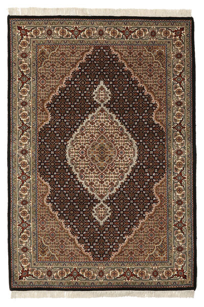 絨毯 オリエンタル タブリーズ Royal 127X184 茶色/ブラック (ウール, インド)