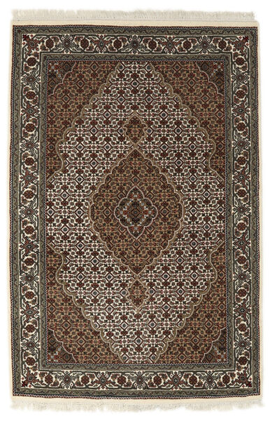  Tabriz Royal Rug 122X185 Wool Black/Brown Small Carpetvista