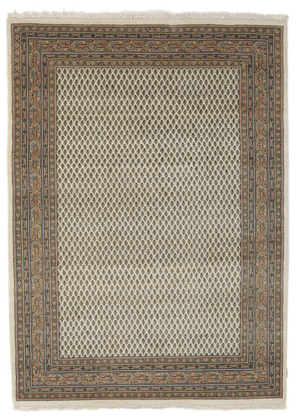 Mir Indisch Teppich 176X242 Braun/Gelb Wolle, Indien Carpetvista